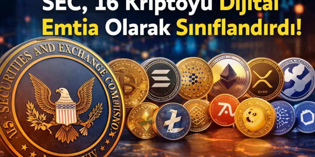 SEC, 16 Kripto Varlığı Dijital Emtia Olarak Belirledi
